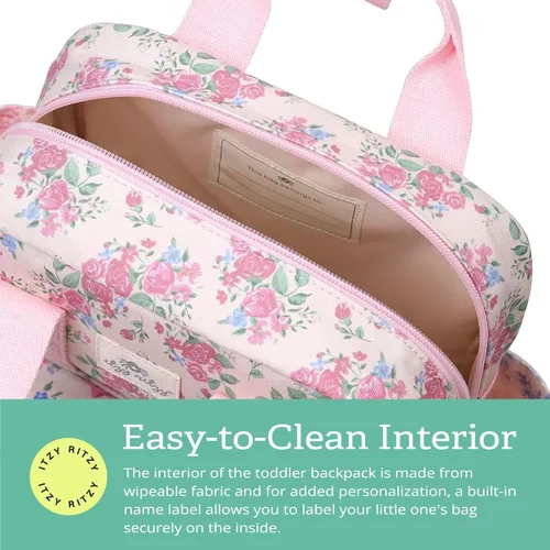 Miniatura 5 de Itzy Ritzy - Mochila para niños - Bolso para guardería - Cuenta con correas ajustables para los hombros, 2 bolsillos laterales y un amplio