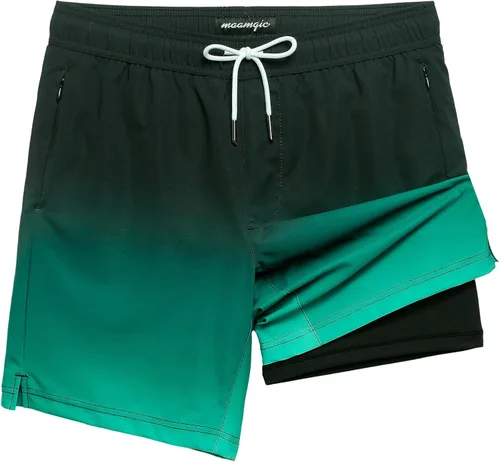 Miniatura 26 de maamgic Traje de Baño para Hombre 2 en 1, Pantalones Cortos de Natación de 17.8 cm para Hombre, Trajes de Baño, Pantalones Cortos de Tabla