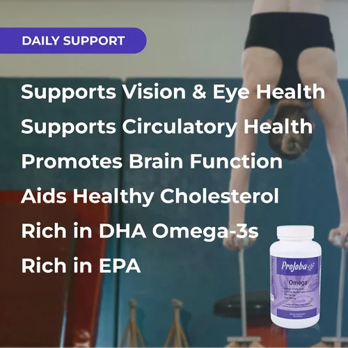Miniatura 4 de Youngevity Projoba Omega™ - 1000 mg Omega-3 - Alta Potencia - 180 EPA y 120 DHA para promover la salud cerebral y cardíaca -120 cápsulas blandas
