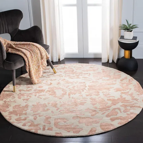 Miniatura 15 de SAFAVIEH Soho Collection SOH525B - Alfombra cuadrada de lana de primera calidad, hecha a mano, color gris topo y azul claro, 6 pies Gris pardo/azul