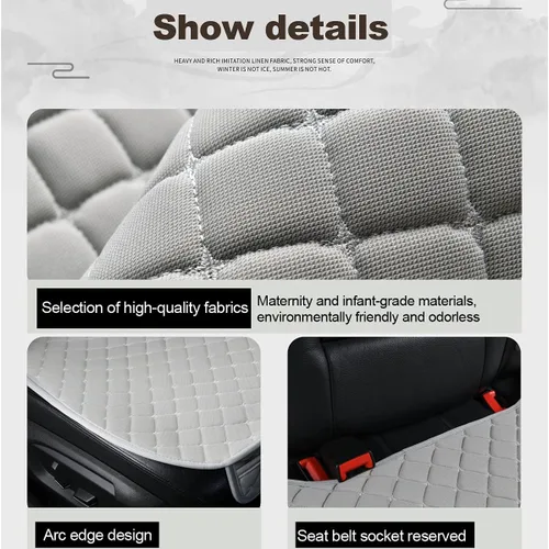 Miniatura 2 de 1 PC Funda para Asiento de Coche Cojín de Auto Funda para Asiento Delantero del Vehículo Alfombrilla Protectora para Bebé, SUV, Hilo de Bordado