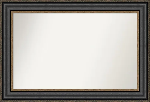 Miniatura 196 de Amanti Art Espejo personalizado, espejo de baño negro puente, espejo de pared o espejo de tocador de baño sobre el fregadero (26 x 26 pulgadas)