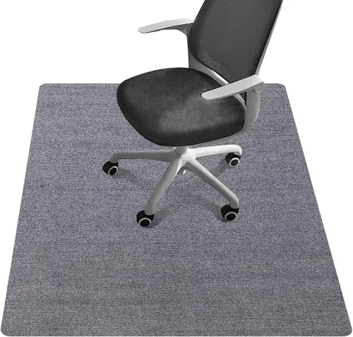 Miniatura 11 de Tapete para silla de oficina, para suelos de madera dura, manta grande antideslizante y fácil de limpiar (negro, 48 x 36 pulgadas).