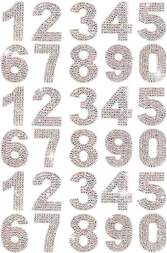 Miniatura 11 de PRATIQUE Calcomanías de letras del alfabeto con diamantes de imitación con purpurina, 26 letras autoadhesivas para arte y manualidades (rojo)