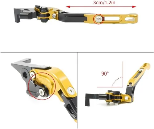 Miniatura 4 de Motorcycle Clutch Lever for FZ8 FZ-8 2011 2012 2013 2014 2015 2016-2020 Motorcycle Adjustable Folding Extendable Brake Clutch Levers Handle