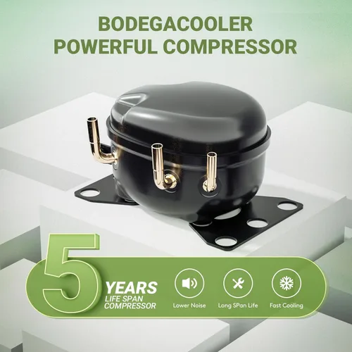 Miniatura 8 de BODEGACOOLER Refrigerador portátil de 12V, refrigerador de coche de 42 cuartos de galón (40L) de doble zona, control por aplicación de refrigerador