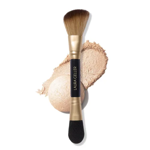 Miniatura 15 de LAURA GELLER NEW YORK - Brocha retráctil con mango de aluminio Kabuki, para todo el maquillaje facial y base para maquillaje facial líquido, crema