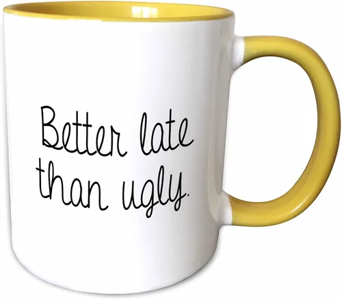 Miniatura 11 de 3dRose Tory Anne Collections Cotizaciones - MEJOR LATE THAN THAN UGLY. - Tazas (mug_238456_9)
