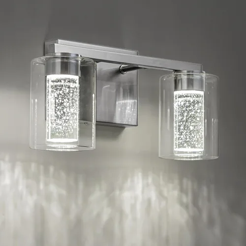 Miniatura 25 de SineRise Lámpara de tocador dorada de 3 luces con 3 modos de color (3000K/4000K/6000K), Accesorio de luz LED para baño con protección ocular, Luz