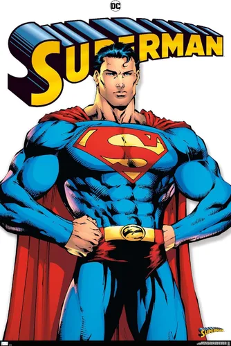 DC Comics Superman Feature Series - Póster de pared, 34 pulgadas de largo x 22.4 pulgadas de ancho, versión premium sin marco
