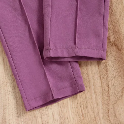 Miniatura 4 de TBUIALL Conjunto de ropa de bebé niña para niños pequeños, ropa de otoño de manga larga sólida para niñas bebé aquí