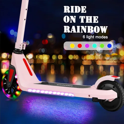 Miniatura 5 de Caroma Electric Scooter for Kids Ages 6-14, 120W Motor & 15 Mph, 85 Mins Ride Time, Adjustable Height & Speed, LED Display, Kids Electric Scooter