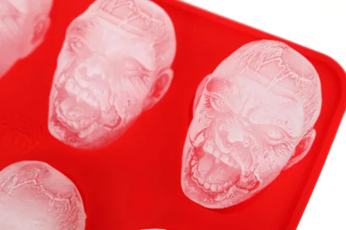 Miniatura 5 de SILICONE, bandeja para hacer dulces con cabeza de zombie, 8 cavidades realistas por bandeja, para gelatina, chocolates, adornos para cupcakes