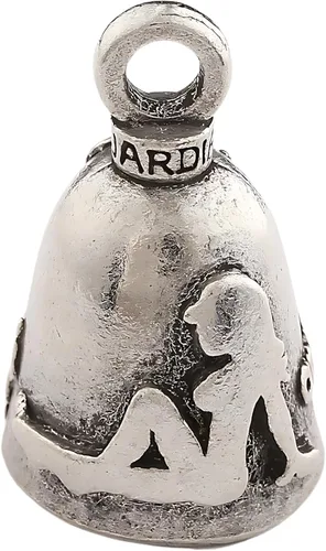 Miniatura 16 de Guardian Bell Good Luck Bell w/Keyring & Black Velvet Bag Motorcycle Bell Lead-Free Pewter Made in USA Phoenix Biker