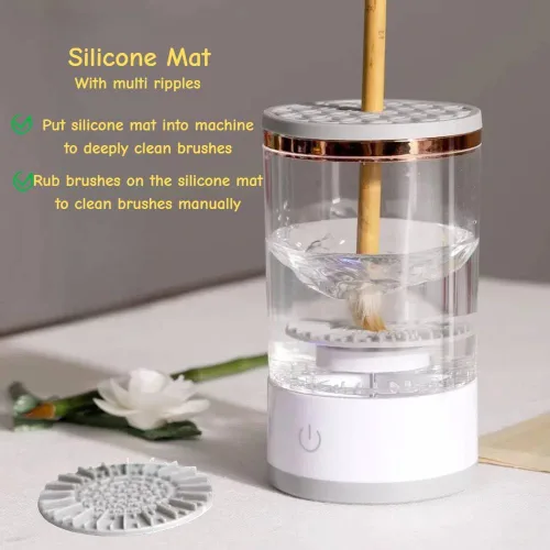 Miniatura 4 de Limpiador eléctrico de pinceles de pintura, taza de enjuague, enjuague de pinceles para pintura, enjuague de limpieza de pinceles para acrílico