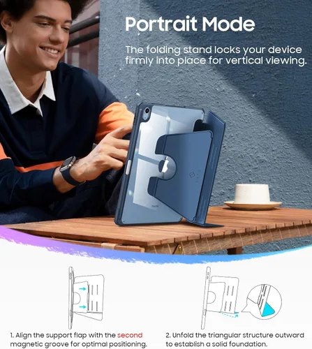 Miniatura 3 de Fintie Funda magnética con soporte para iPad Air de 11 pulgadas M4/M3/M2 (2026/2025/2024), iPad Air de 5ª / 4ª generación (2022/2020) de 10.9 Azul