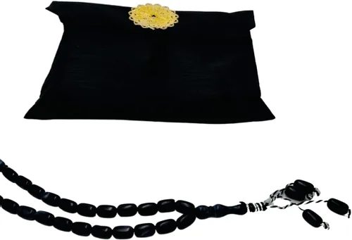 Miniatura 7 de Tapete de oración islámica, alfombra de oración turca con bolsa y sellado de adornos, alfombrilla de oración portátil con práctica bolsa