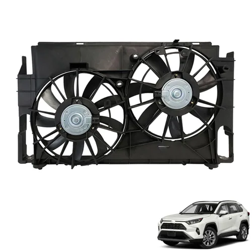 munirater Reemplazo del ventilador de enfriamiento del condensador del radiador dual para RAV4 2013-2017