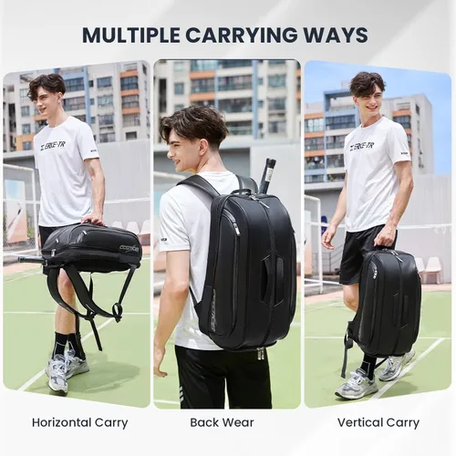 Miniatura 7 de Tennis Racket Bag Pickleball Padel Backpack With Shoe Compartment, Laptop Sleeve,Fence Hook,Ball Sleeve