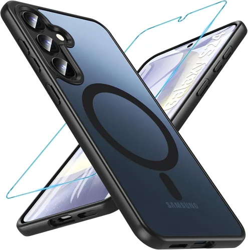 Miniatura 61 de OWKEY Funda magnética para Samsung Galaxy S23 de 6.1 pulgadas, para Magsafe con protector de pantalla, protección de grado militar, a prueba