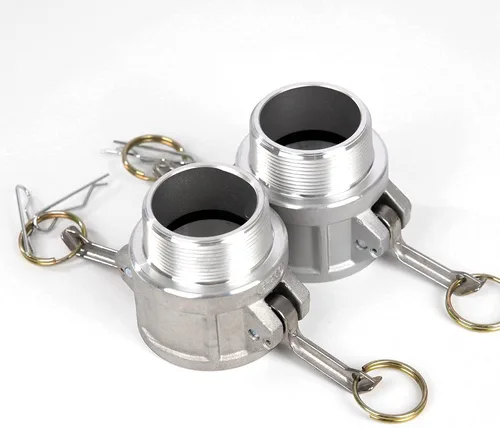 Miniatura 7 de 2 piezas de accesorios de bloqueo de leva de aluminio (2 pulgadas Parte B) accesorios de manguera de ranura de leva, adaptador macho hembra NPT