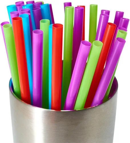 Miniatura 2 de Pajitas de plástico para beber, 250 popotes desechables sin BPA, multicolor, surtido - DuraHome (paquete de 250)