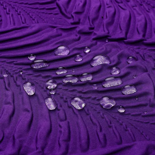 Miniatura 4 de Gibelle Cortina de ducha morada para baño, cortina de ducha de tela texturizada con relieve 3D, juego de cortinas de ducha modernas de estilo granja