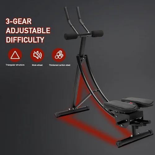 Miniatura 3 de Máquina abdominal, equipo de entrenamiento AB para ejercicio abdominal y entrenamiento de fuerza, máquina abdominal ajustable para entrenamiento