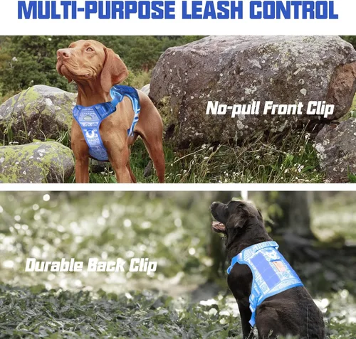 Miniatura 5 de AUROTH Arnés Táctico para Perros Grandes Sin Tirones Arnés para Mascotas Ajustable Reflectante K15 Trabajo Entrenamiento Control Fácil Chaleco