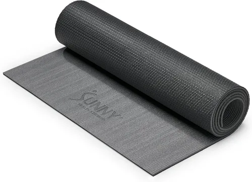 Miniatura 16 de Sunny Health & Fitness Alfombrilla de yoga antideslizante: duradera, antidesgarros, ligera, soporte acolchado para yoga, pilates, ejercicios de Azul