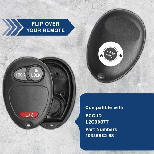 Miniatura 4 de KeylessOption Just the Case L2C0007T - Carcasa para llavero remoto de entrada sin llave