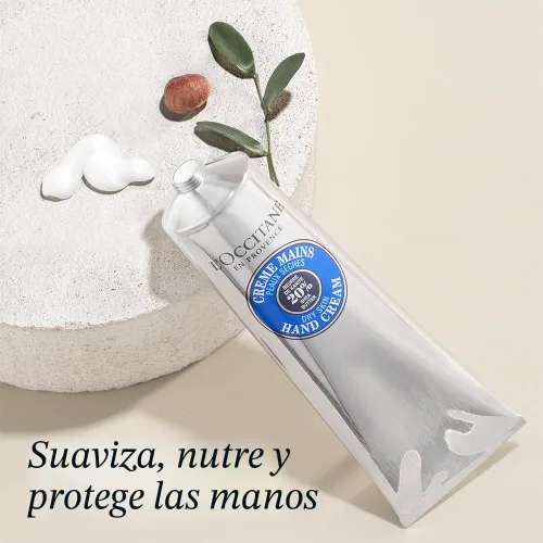 Miniatura 2 de L'OCCITANE Crema de Manos con 20% de Manteca de Karité Orgánica, Nutre y Protege las Manos Secas, de Absorción Rápida, No Grasa, Deja la Piel