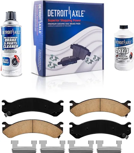 Miniatura 98 de Detroit Axle - Pastillas de freno traseras para Honda Odyssey 2011-2017 Pilot 2007-2013 MDX 2010-2013 ZDX 2010-2013 Pastillas de freno de cerámica