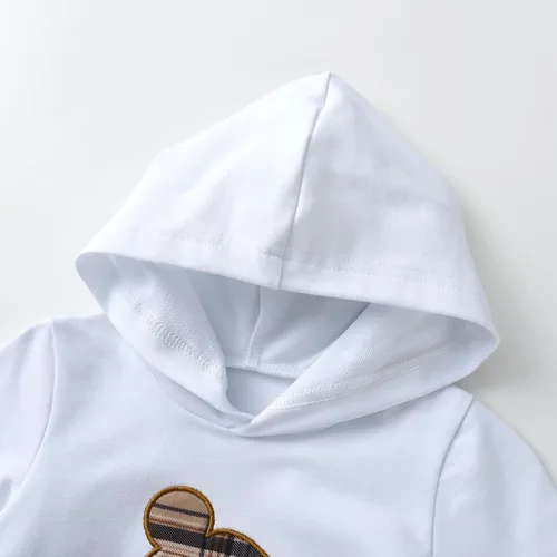Miniatura 7 de Ropa de bebé niño niño manga larga con estampado de oso + pantalones deportivos