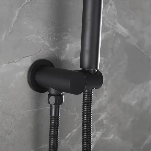 Miniatura 7 de Grifo mezclador de bañera con cabezal de ducha de mano, montaje en pared, boquilla de llenado de bañera con kit de válvula de ducha, rociador