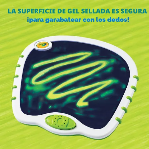 Miniatura 6 de Crayola Luces táctiles para niños, garabatos musicales y tablero sensorial, juguetes sensoriales para niños pequeños, pintura de dedos sin ensuciar