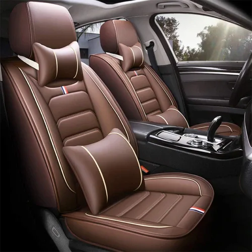 Miniatura 11 de otoez Juego completo de 5 fundas de asiento de automóvil, sedán, SUV, camión, furgonetas, protector de cojín para asiento delantero y trasero, apto