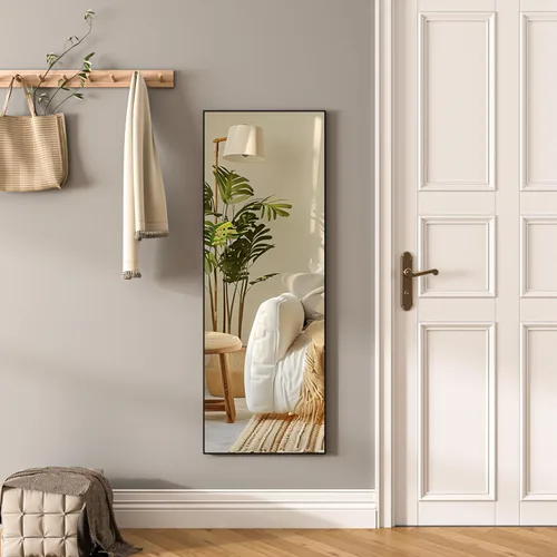 Miniatura 7 de Hasipu Espejo de Puerta de Cuerpo Completo, 44" x 16" Espejo de Cuerpo Completo Sobre la Puerta Colgante Montado en Pared para Dormitorio, Sala