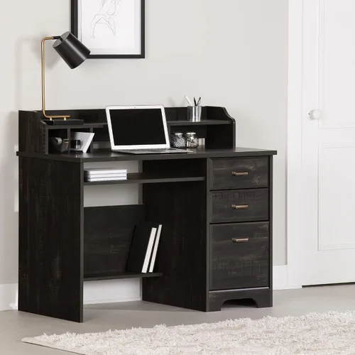Miniatura 2 de South Shore Versa - Escritorio para computadora con gabinete, arce gris