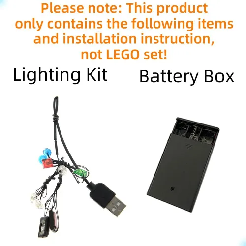 Miniatura 3 de GEAMENT Kit de luz LED compatible con Lego Rescue Hovercraft - Juego de iluminación para modelo de construcción Technic 42120