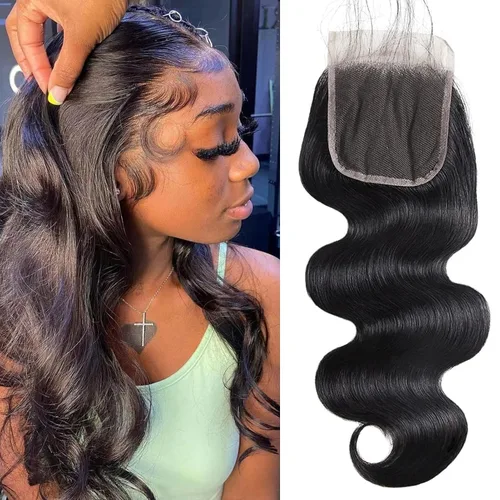 Miniatura 57 de DMKEEP Extensiones de cabello humano ondulado con cierre, 12, 14, 16+10 pulgadas, 100% cabello virgen brasileño sin procesar, 3 paquetes con cierre