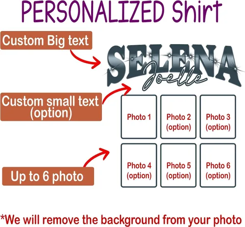 Miniatura 23 de Sudaderas con capucha personalizadas diseñan el tuyo propio, retrato de camisa de la foto, regalos personalizados para el día de San Valentín