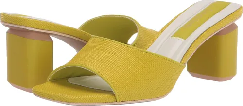 Miniatura 7 de Franco Sarto Sandalias de tacón Linley para mujer, Rafia verde manzana