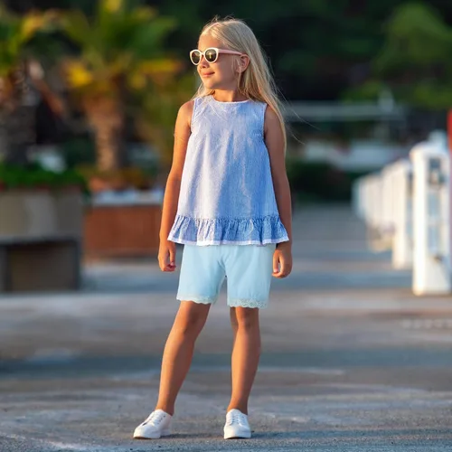 Miniatura 6 de Boyiee Paquete de 8 pantalones cortos para niñas, ciclismo, baile, gimnasia, yoga, seguridad, pantalones cortos para usar debajo del vestido