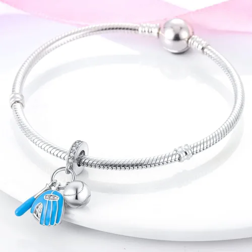 Miniatura 75 de Pandach Dijes colgantes de plata de ley 925 para pulseras y collares, dijes colgantes de Madonna con cuentas de girasol, joyería para mujer
