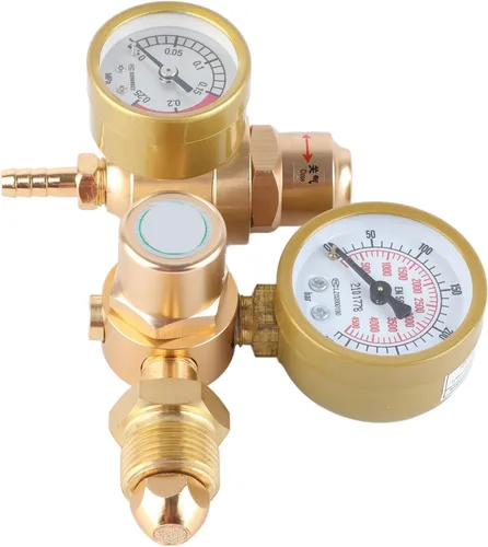 Miniatura 2 de Oumefar Regulador de soldadura de gas, reguladores de CO2 de argón, reguladores de soldadura de gas, soldadura Mig Tig con salida de 1/4 pulgadas