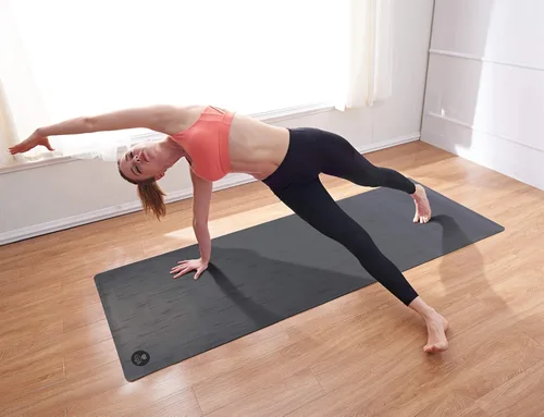Miniatura 5 de IUGA Esterilla de yoga profesional antideslizante para pilates antidesgarros, respetuosa con el medio ambiente, esterilla de yoga caliente con Gris