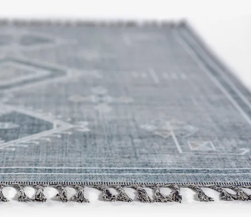 Miniatura 7 de Momeni Rabat - Alfombra de diseño marroquí, azul, 7'10" X 10'2