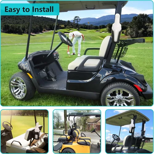 Miniatura 3 de 10L0L Botella de arena para carrito de golf 2024 para Yamaha EZGO Club Car con diseño de mano de agarre, conjunto de botella de arena con soporte a