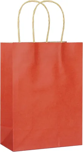 Miniatura 18 de 25 bolsas de regalo pequeñas de papel kraft morado claro, bolsas de regalo moradas con asas para recuerdos de fiesta (8.2 x 6 x 3.1 pulgadas)